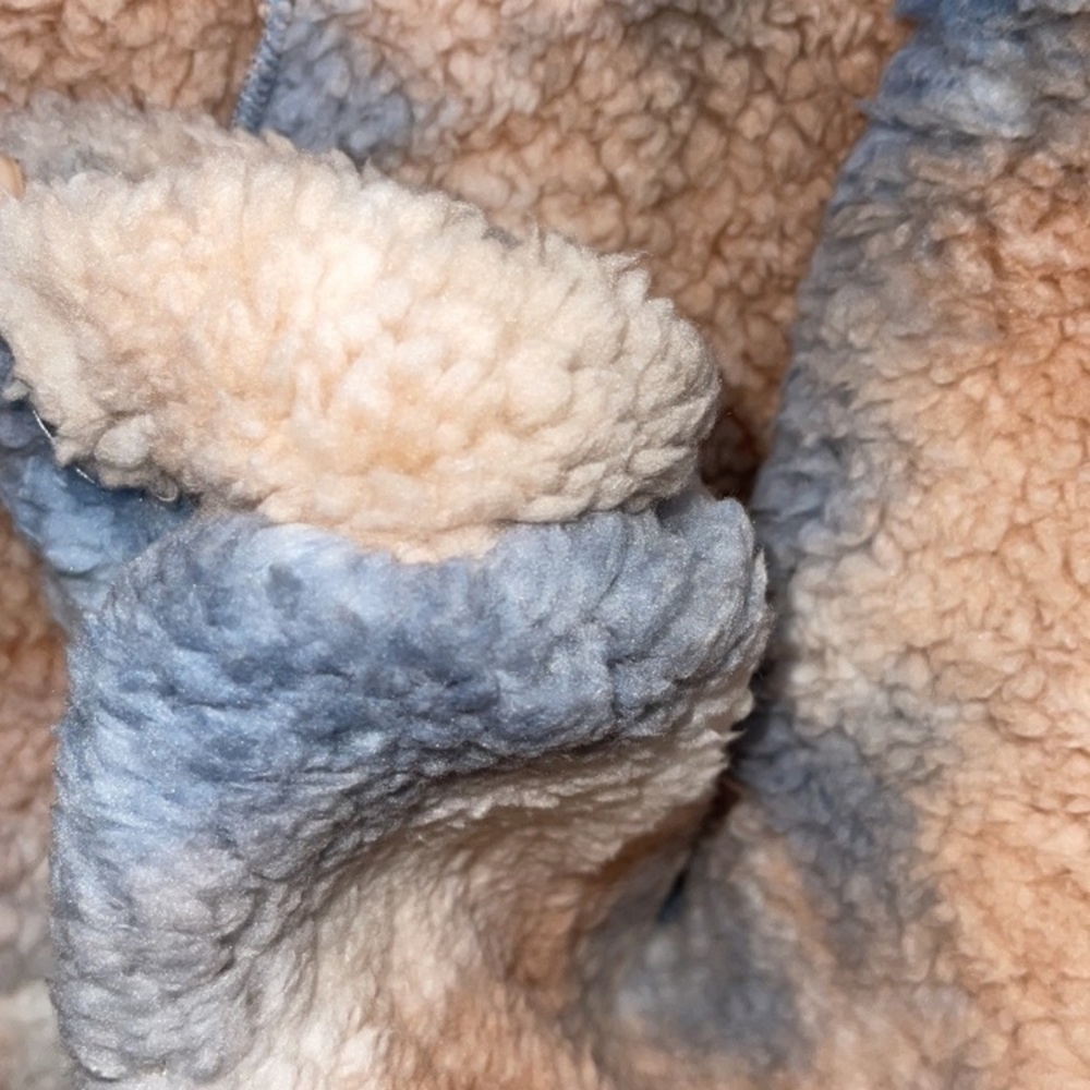 Cozy Multicolor Sherpa  Half ZipPullover - Picture 8 of 8